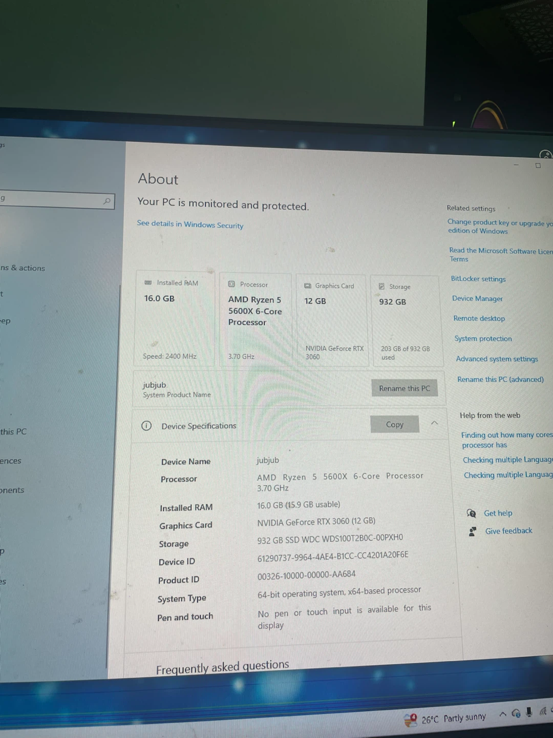 AMD Ryzen 5 5600X 6-Core Processor Desktop Computer - photo 2