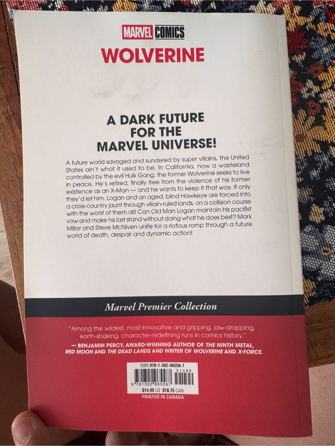 Marvel Comics Wolverine Old Man Logan Graphic Novel - photo 2