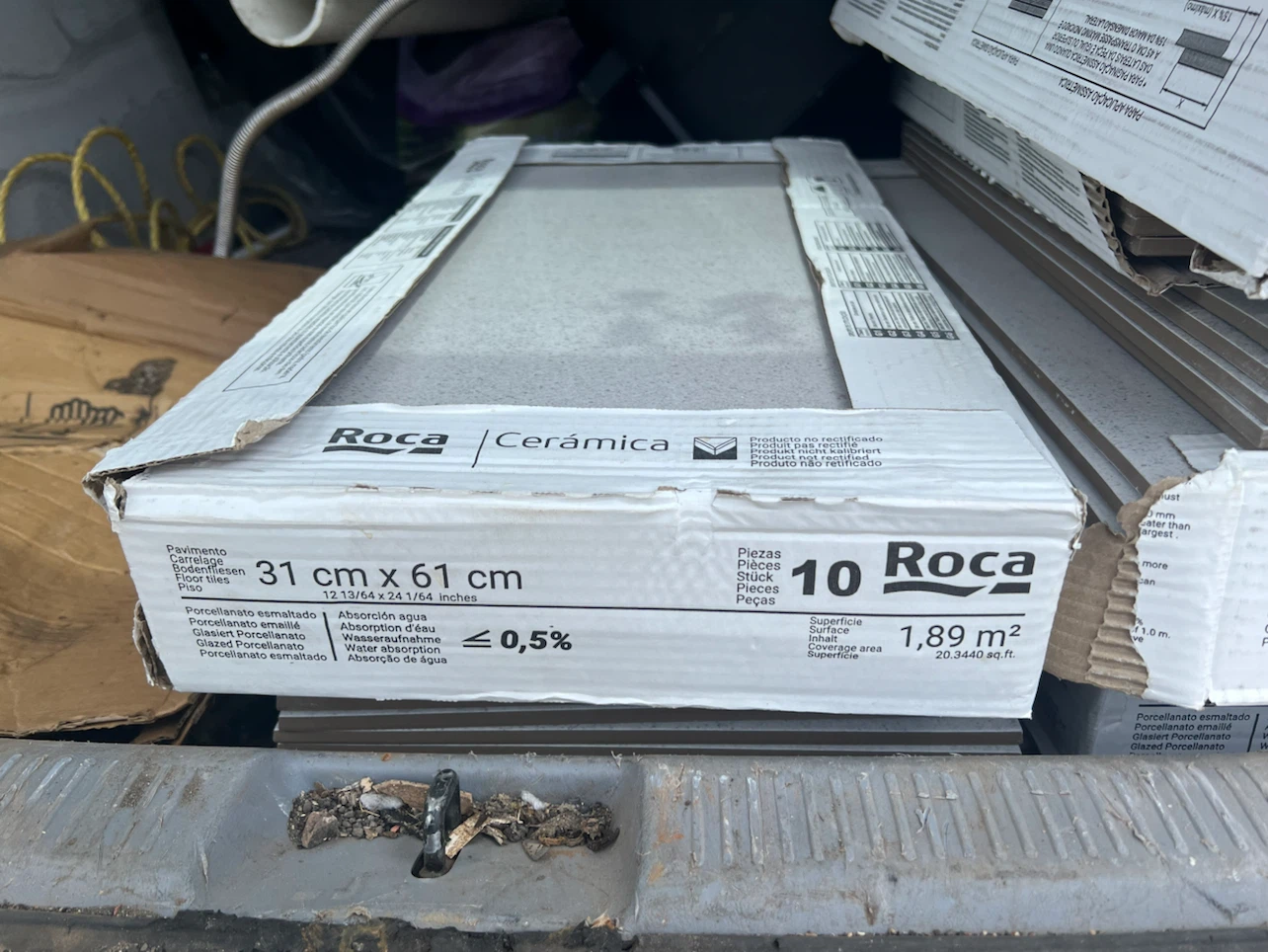 Roca Ceramica 31 cm x 61 cm Glazed Porcelain Floor Tiles