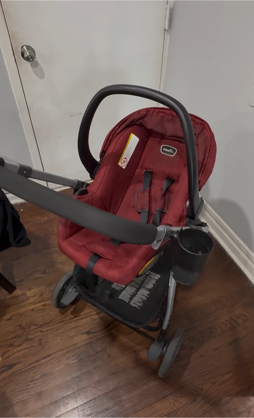 Evenflo Omni Plus Stroller and Car Seat - Red | Gently Used