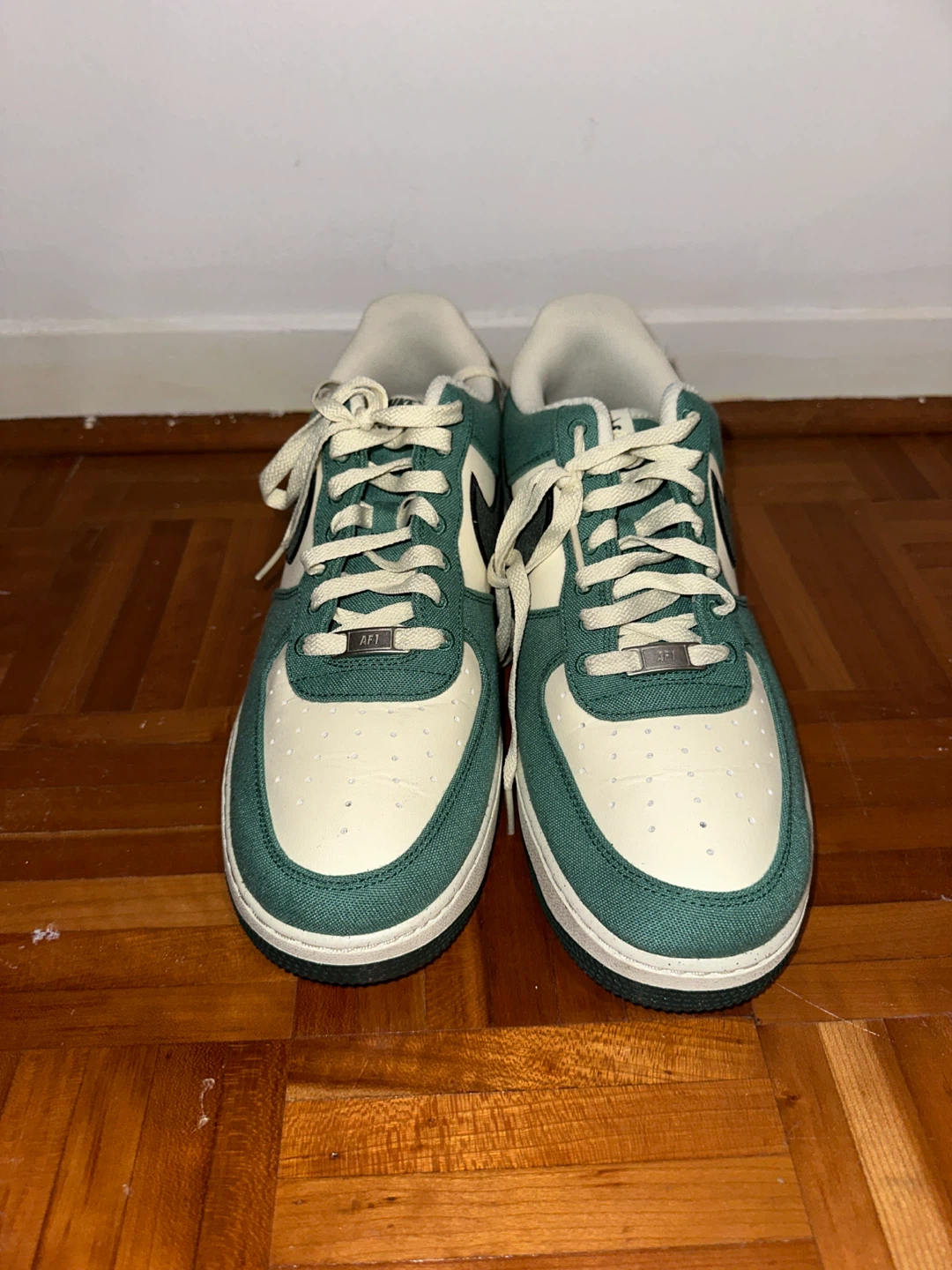 Nike Air Force 1 "Green Suede" Sneakers - photo 3