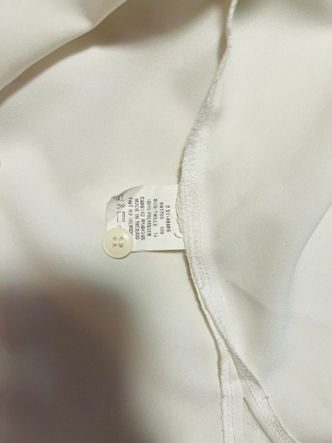 alia White Blouse Women's size 14 - photo 4