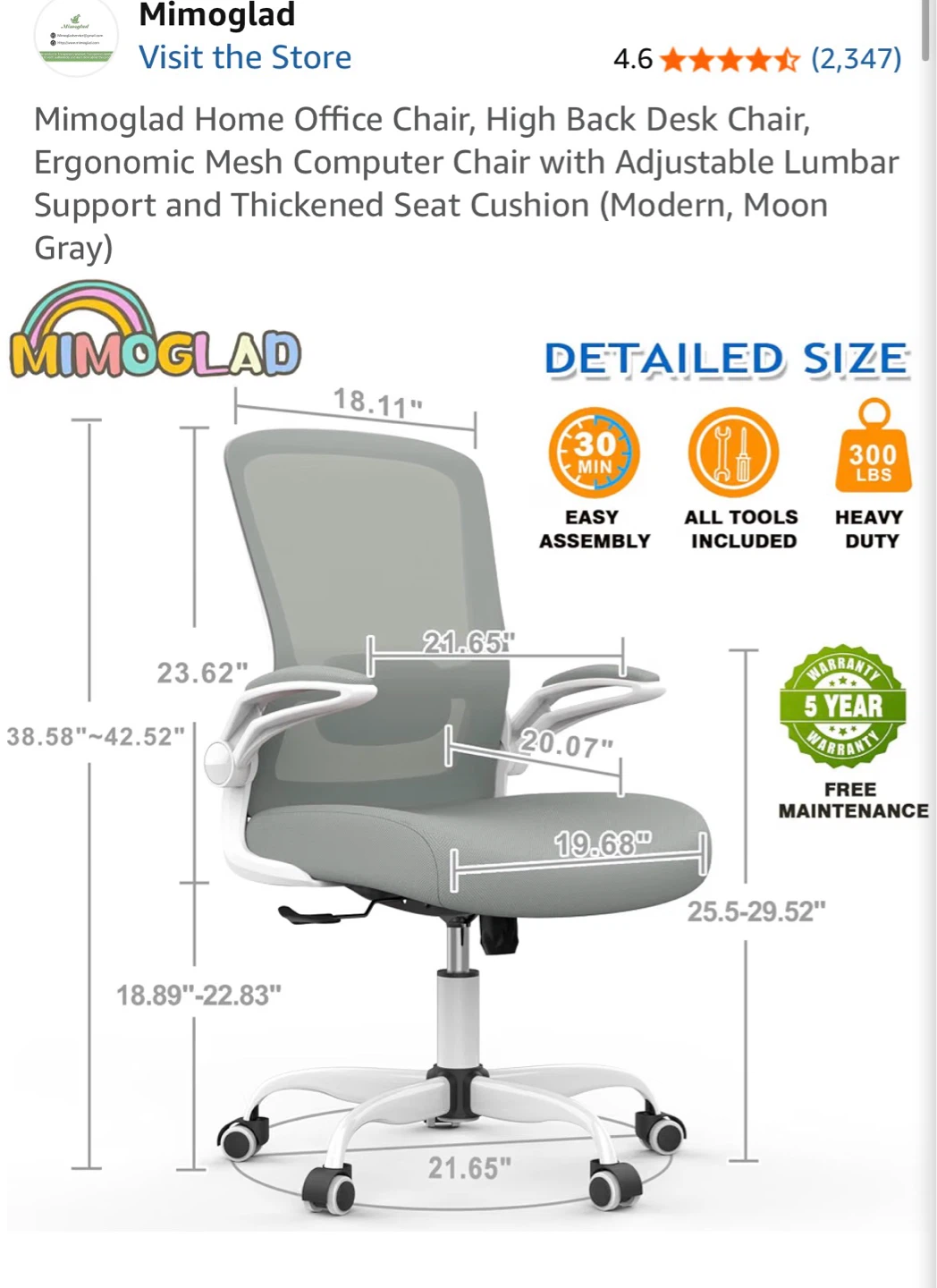 Mimoglad Office Chair