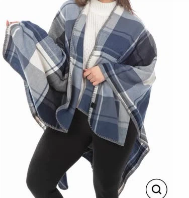 Plaid Poncho Cape - photo 2