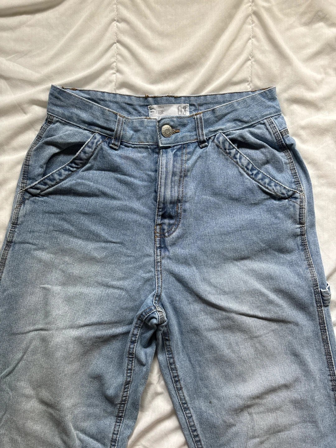 Blue Wide Leg Skater Jeans - photo 2