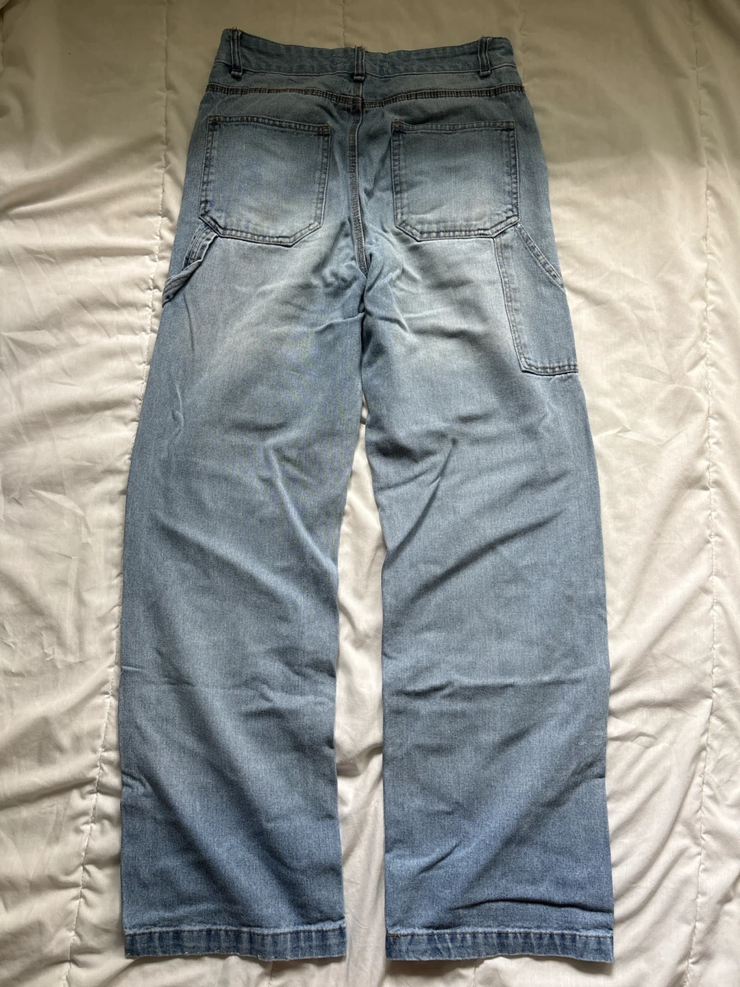 Blue Wide Leg Skater Jeans - photo 4