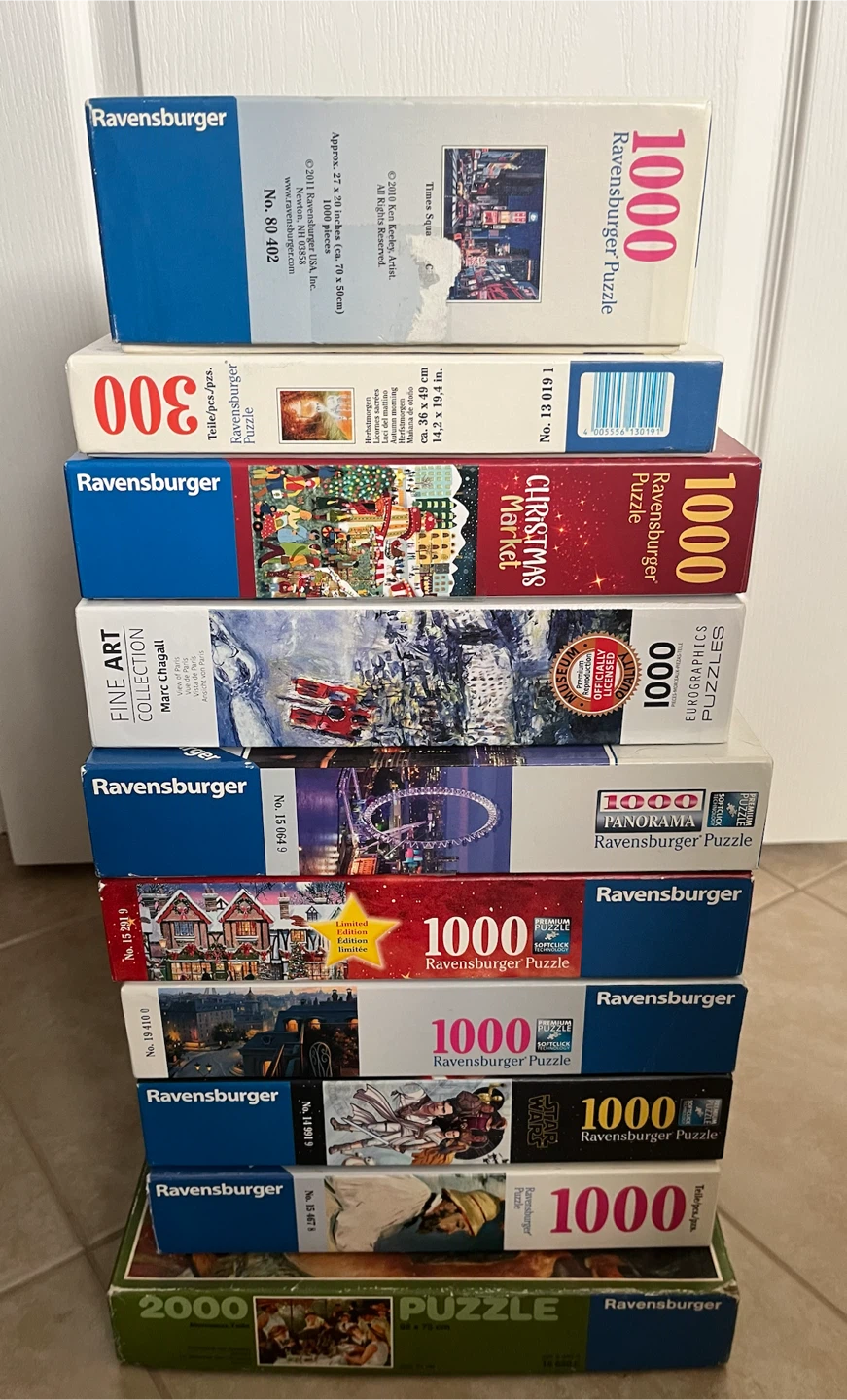 Ravensburger Puzzles - Various 1000 + 300 & 2000 Piece