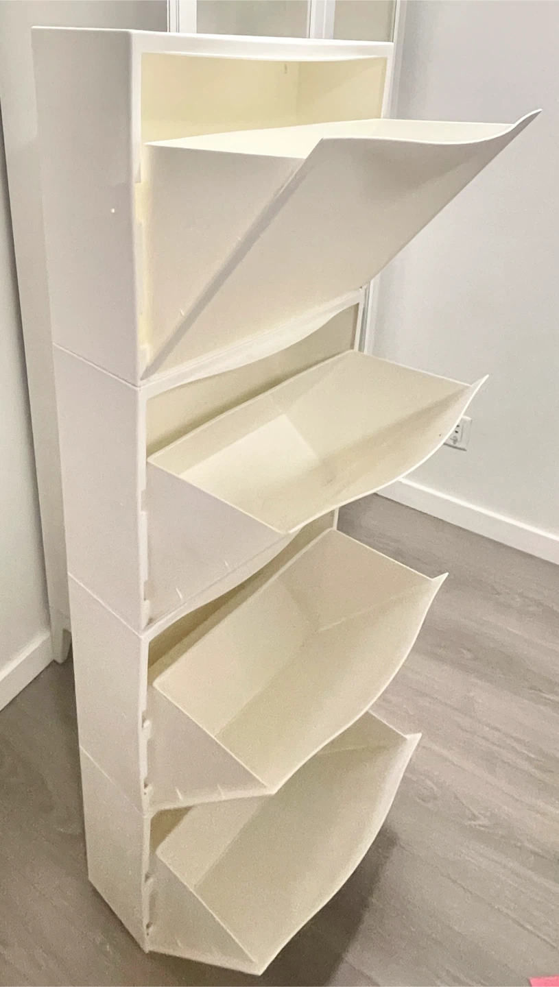 White 4-Tier Shoe Rack Organizer - photo 2