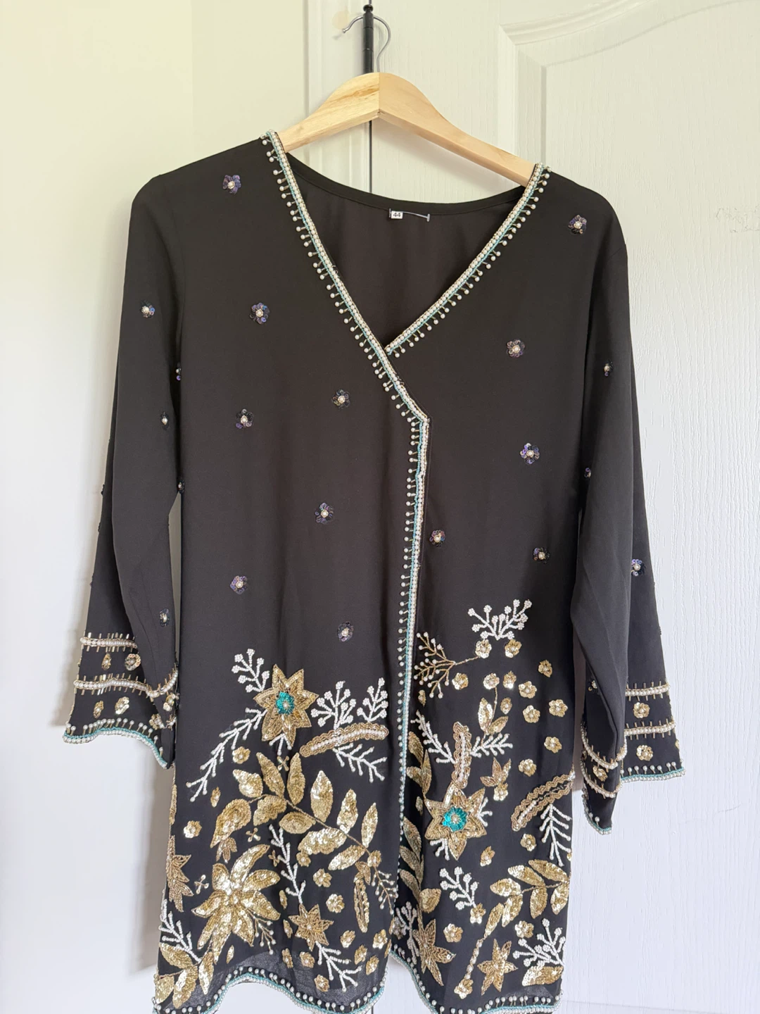 Black Embroidered Kurti