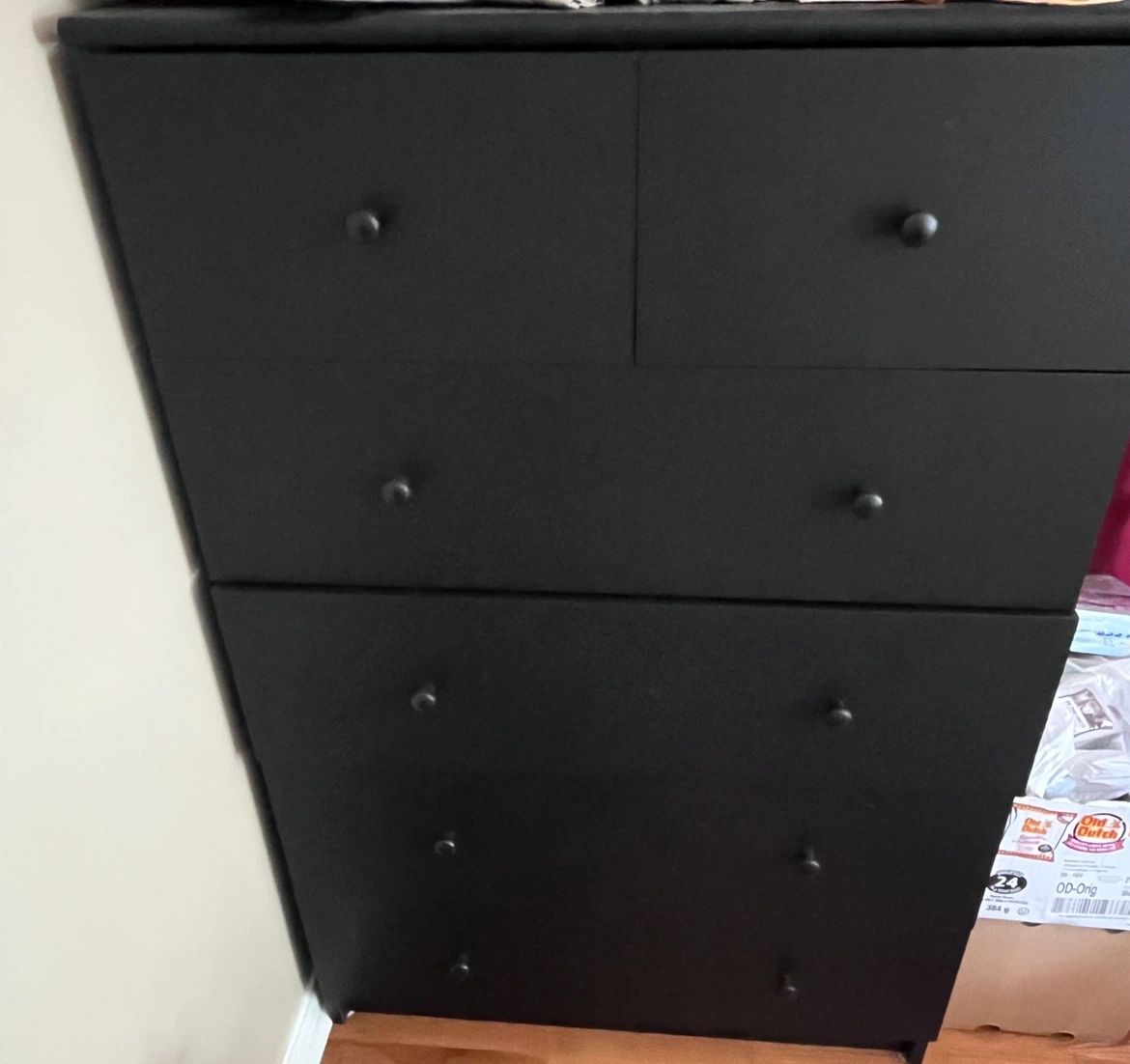 Black 5-Drawer Dresser