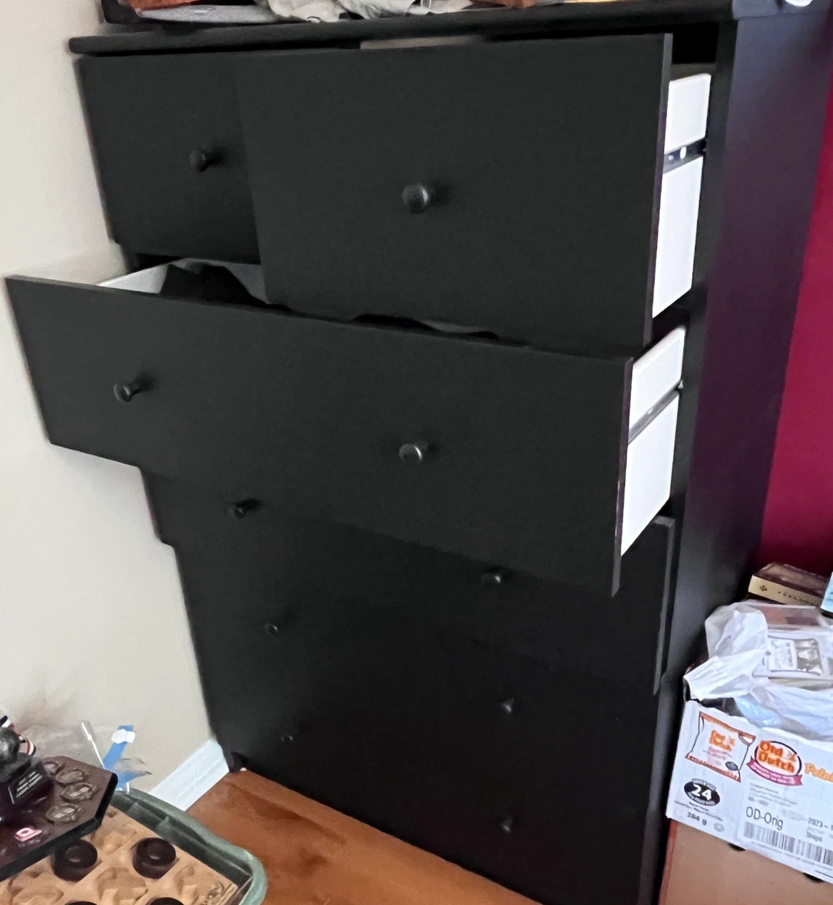 Black 5-Drawer Dresser - photo 2