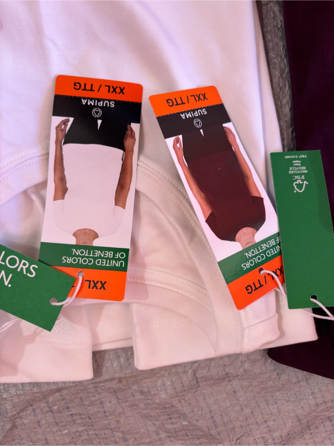 United Colors of Benetton XXL Supima T-Shirts (2-Pack) - photo 2