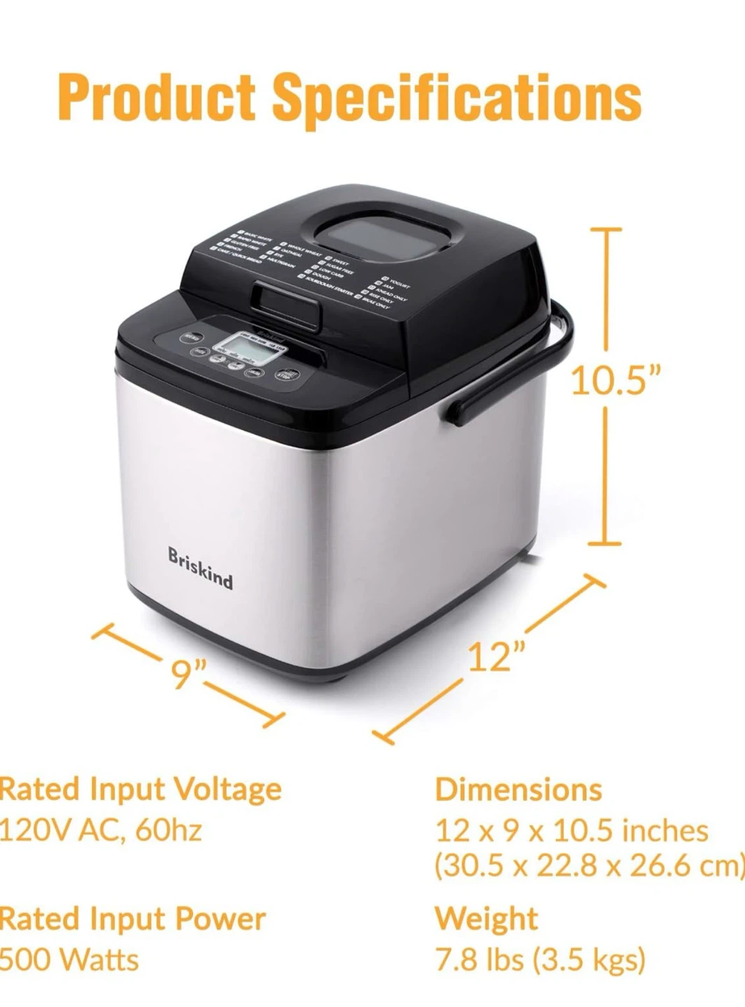 Briskind 19-in-1 Bread Maker - photo 2