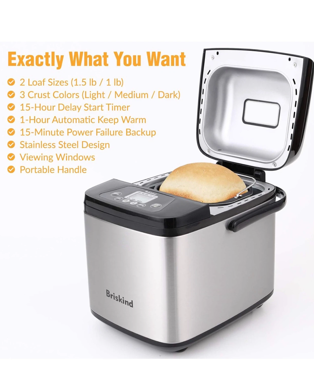 Briskind 19-in-1 Bread Maker - photo 4