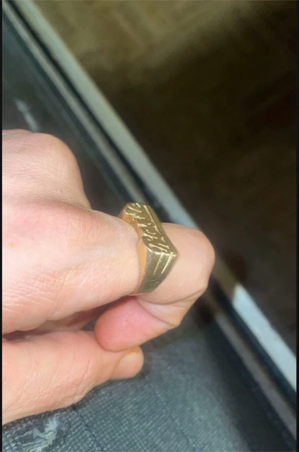 Genuine 14k solid gold Miami Namering - photo 2