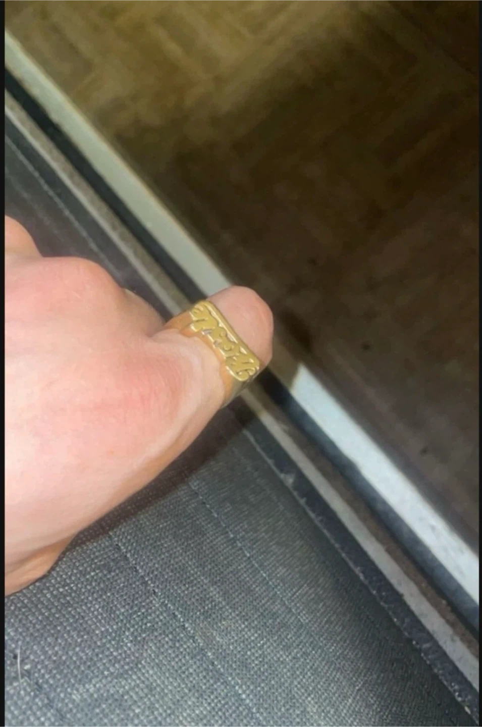 Genuine 14k solid gold Miami Namering - photo 3