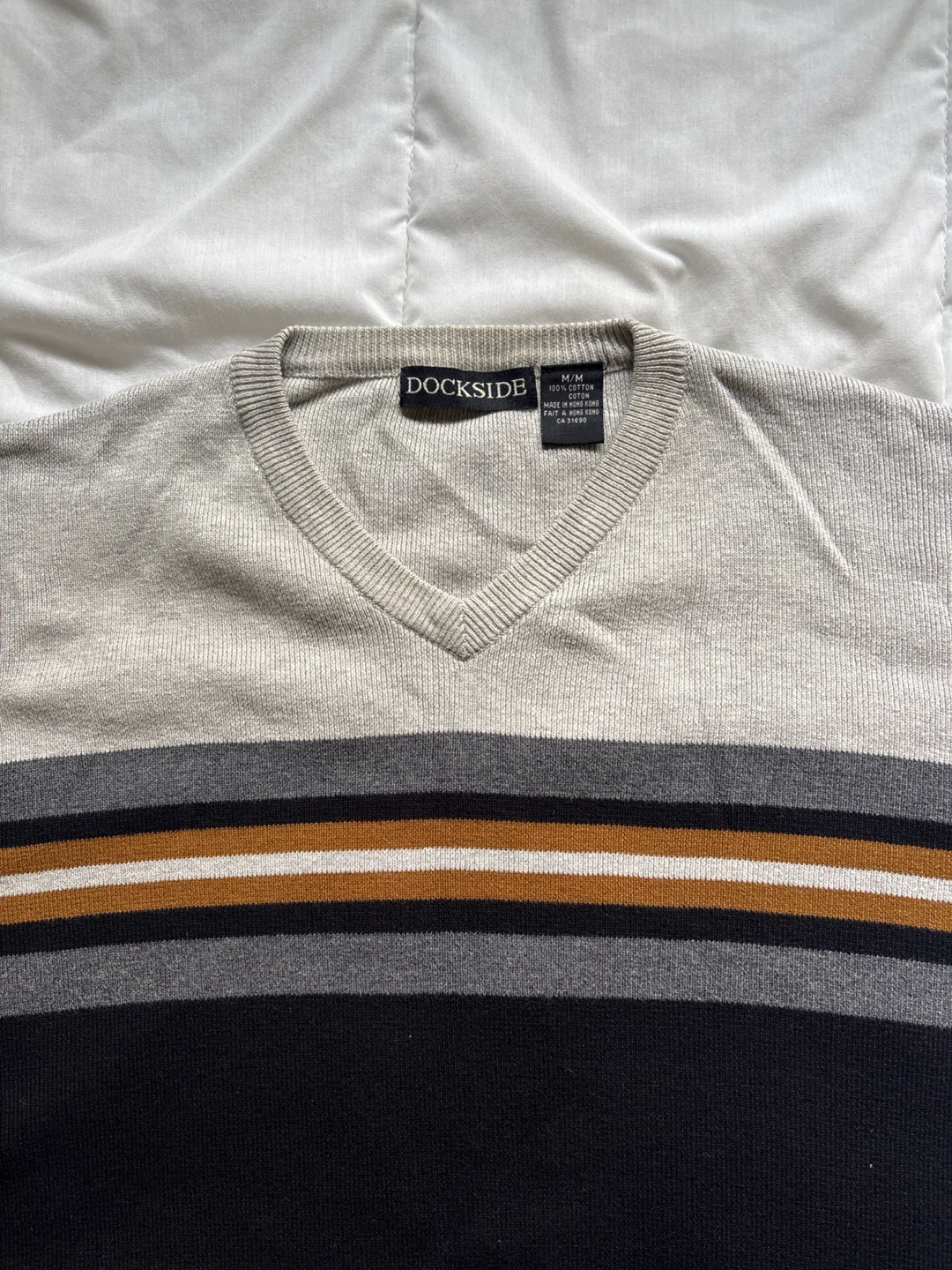 100% Cotton Block Stripe Sweater - photo 3