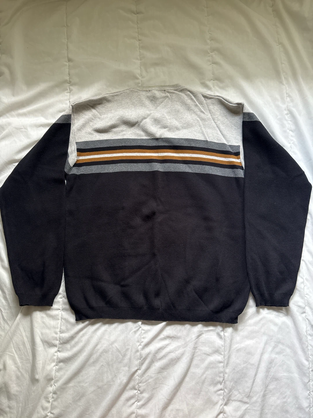 100% Cotton Block Stripe Sweater - photo 4