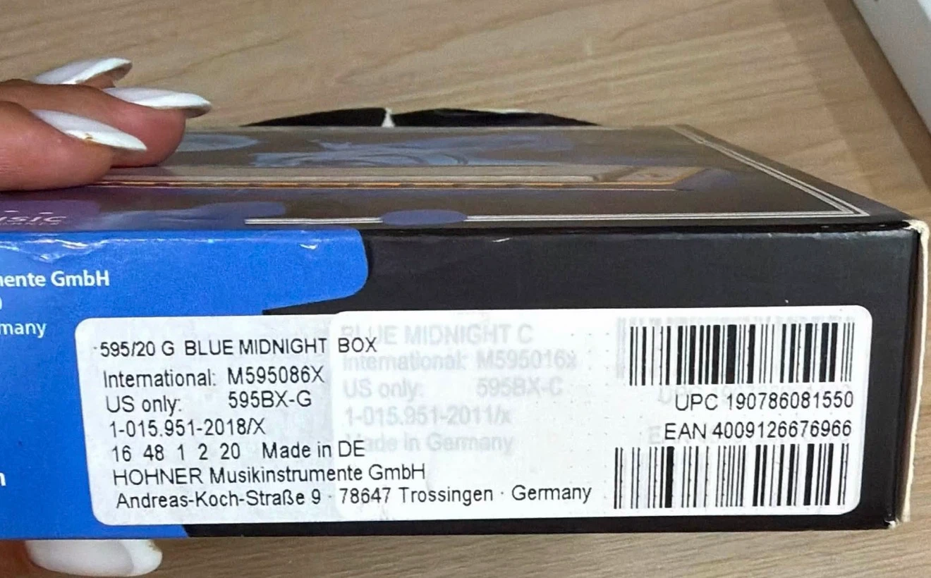 Hohner Blue Midnight Harmonica - Key of G - photo 2