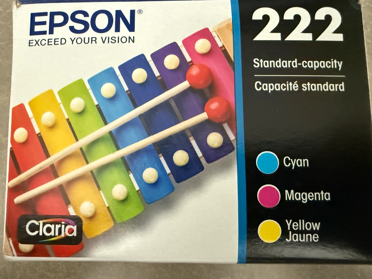 Epson 222 Standard-capacity Cyan Ink Cartridge