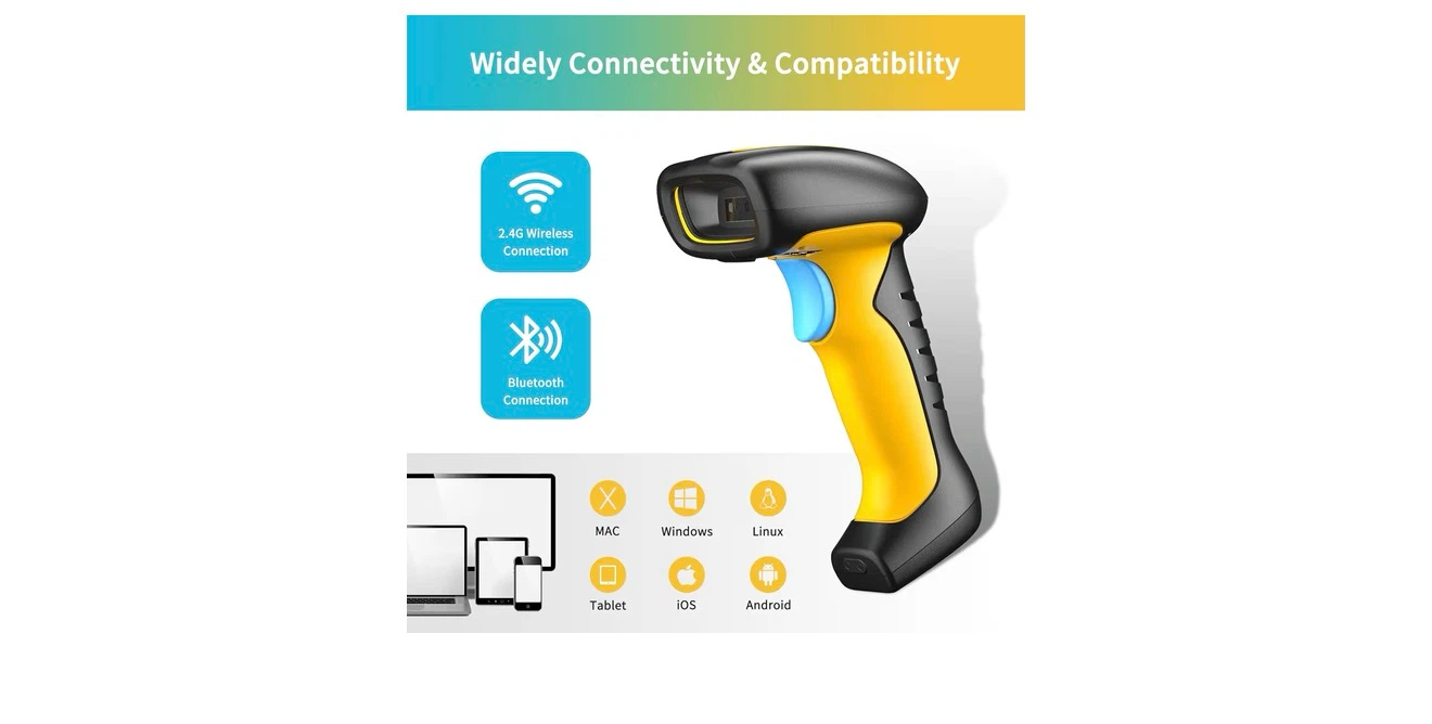 NETUM Wireless Barcode Scanner with Charging Cradle - photo 4