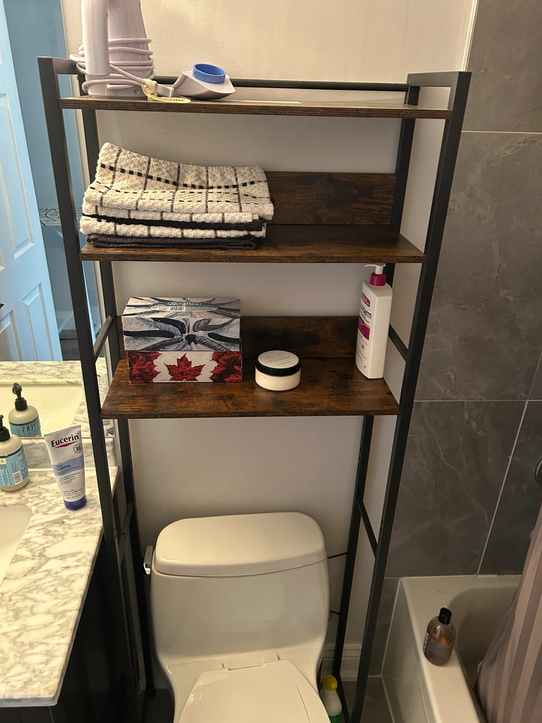 Over Toilet Bathroom Shelf Unit - photo 2