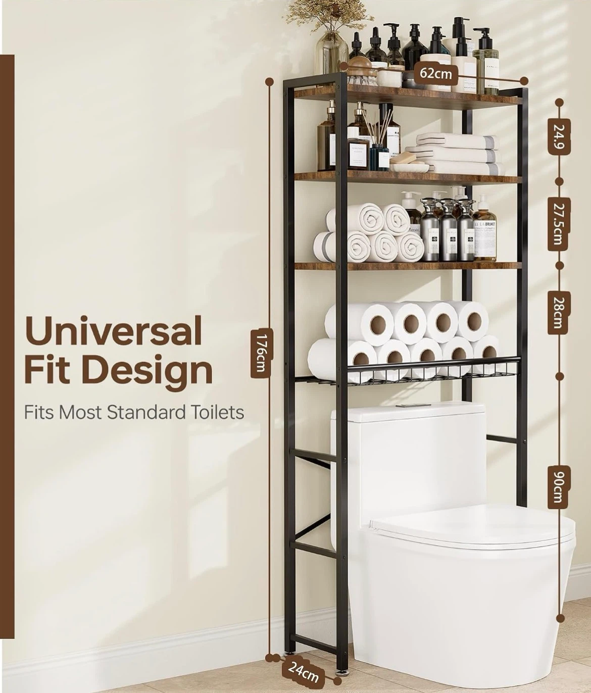 Over Toilet Bathroom Shelf Unit - photo 4