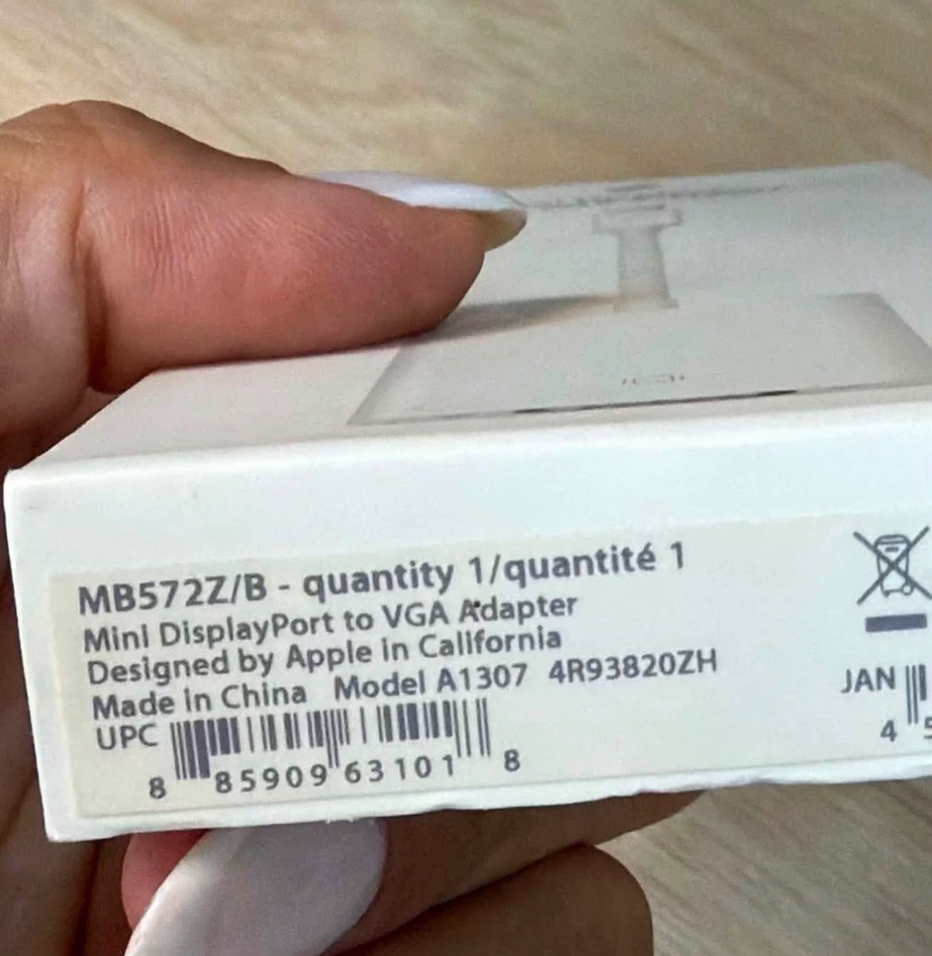 Apple Mini DisplayPort to VGA Adapter MB572Z/B - photo 2