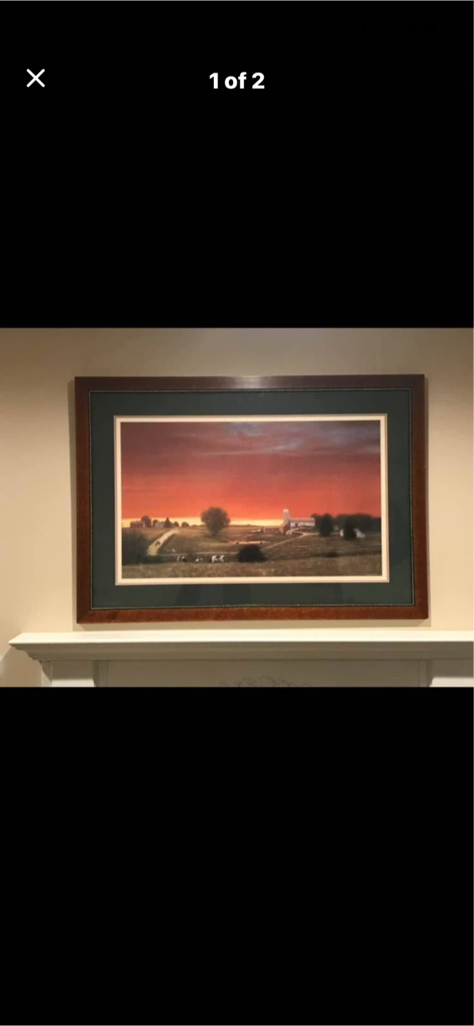 Framed Landscape Painting