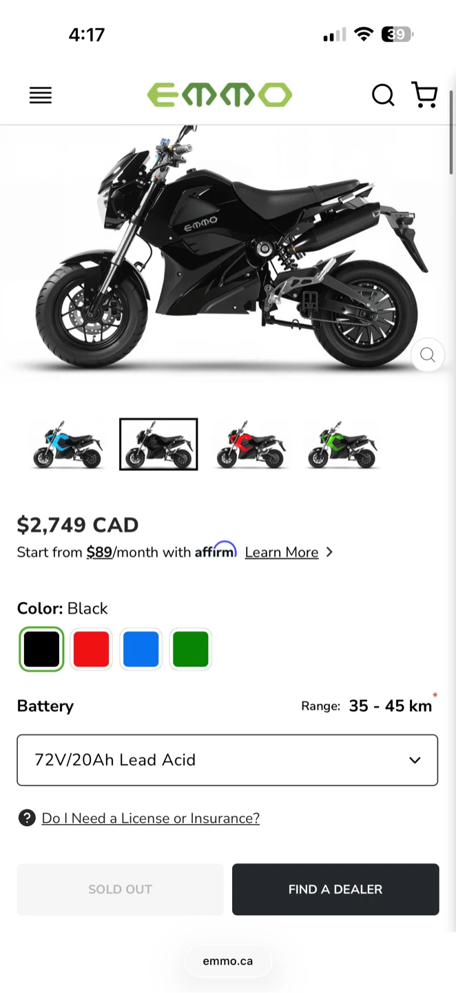 Emmo knight turbo 72v ebike