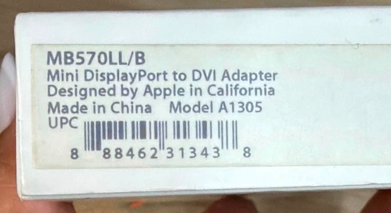 Apple Mini DisplayPort to DVI Adapter - photo 3