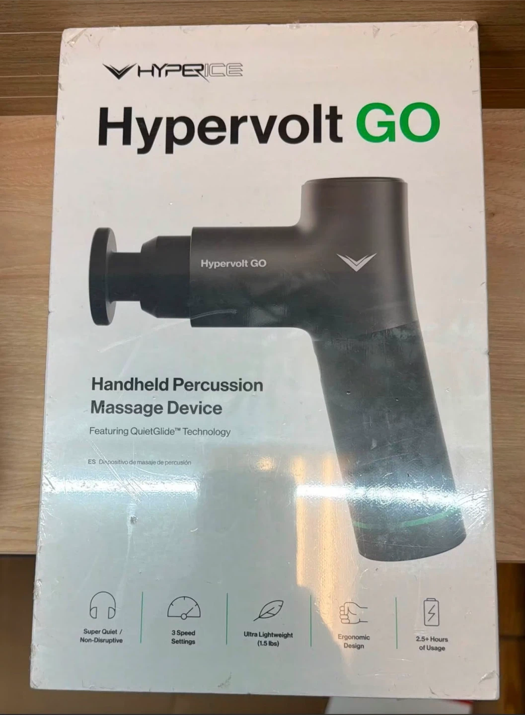 Hyperice Hypervolt GO Handheld Percussion Massage Device