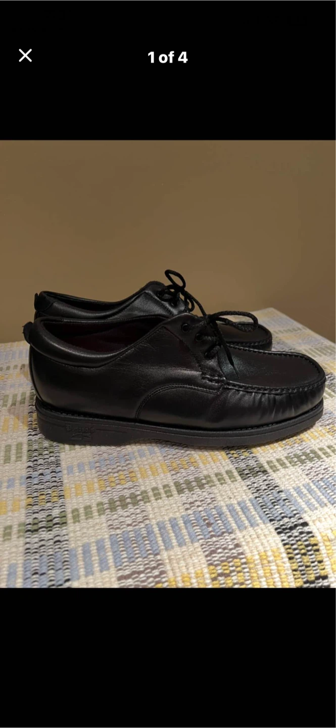 Black Leather  Shoes Size 42