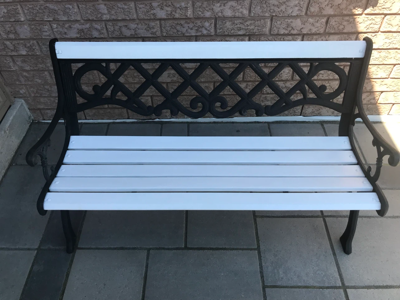 Ornate Cast Iron Park Bench
