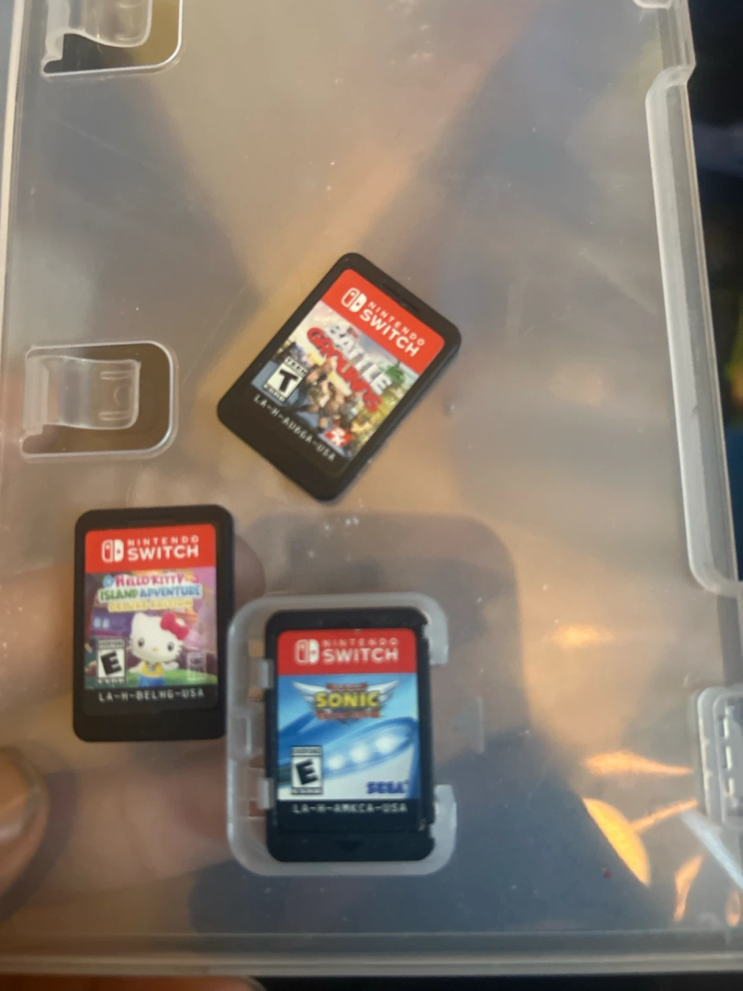 Nintendo Switch Games Lot: Hello Kitty, Battle, Sonic