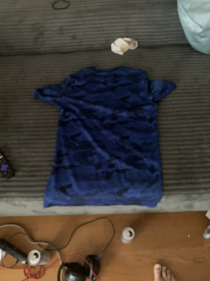 Blue Camouflage T-Shirt youth small