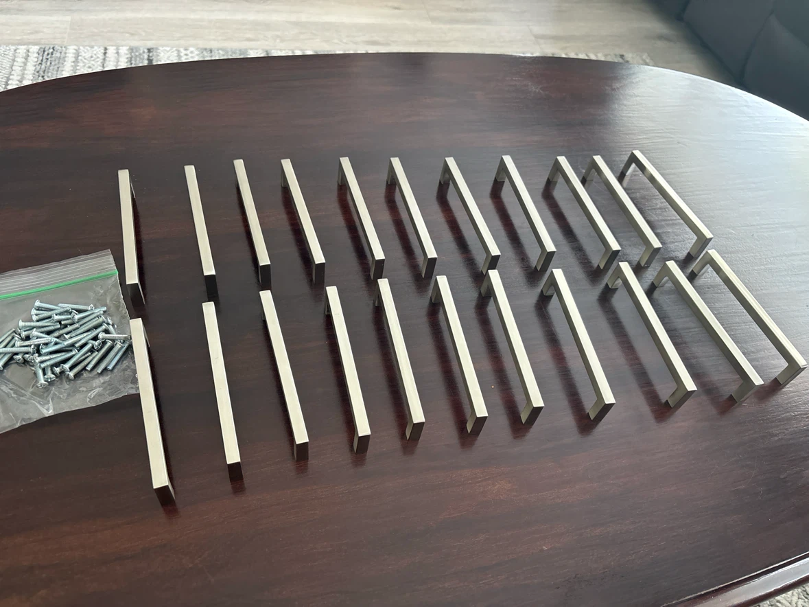 22 Cabinet Drawer Pulls - Brushed Nickel Finish - photo 2