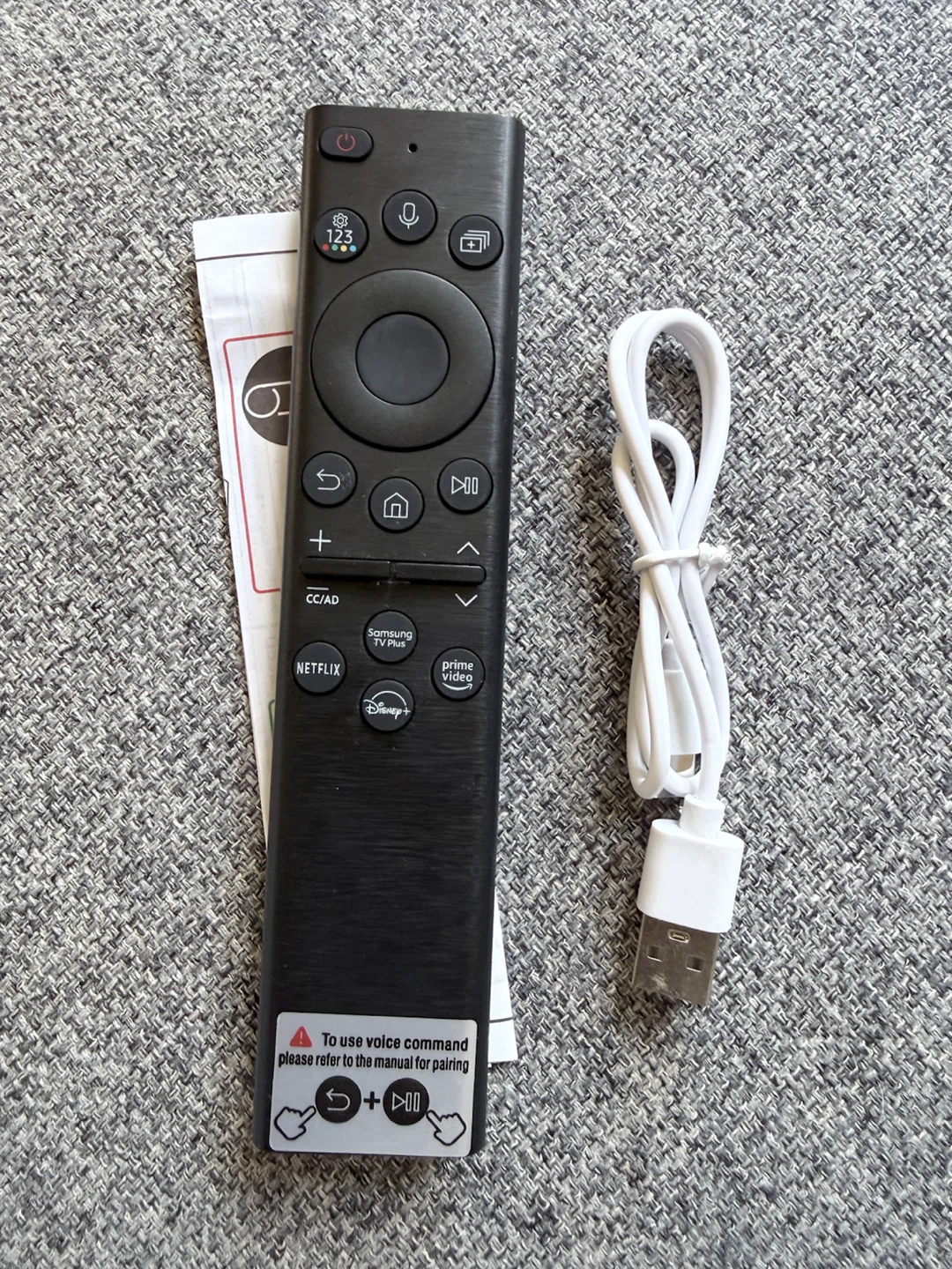 Samsung Smart Remote Control with Charging Cable