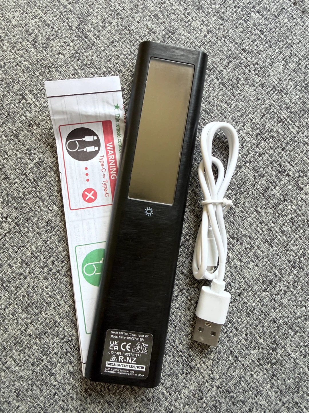 Samsung Smart Remote Control with Charging Cable - photo 2