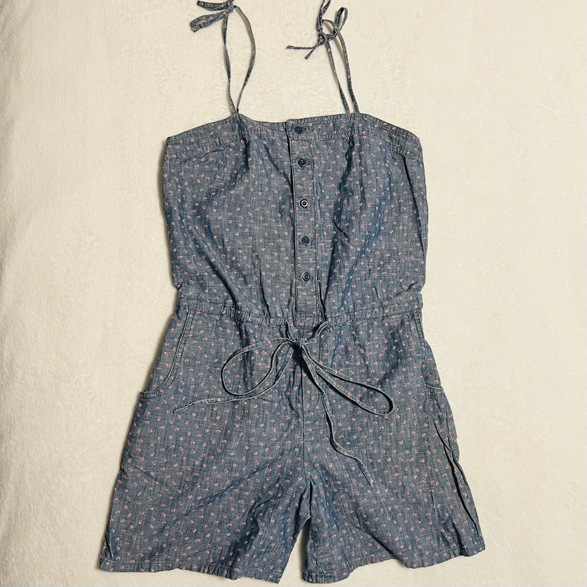 Gap 1969 Floral button front Romper size XS