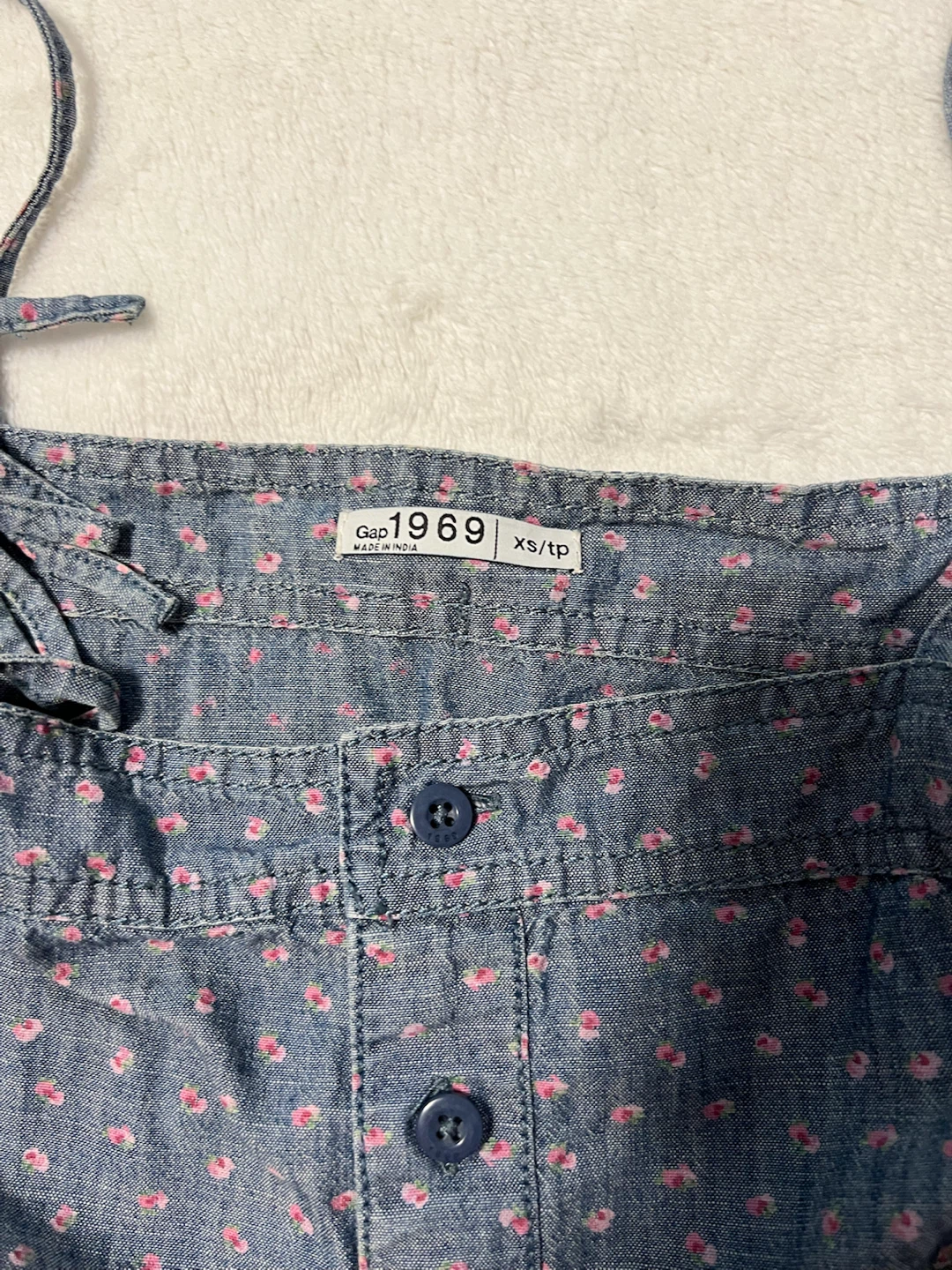 Gap 1969 Floral button front Romper size XS - photo 3