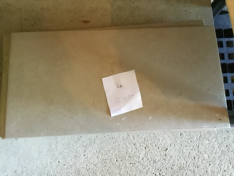 Floor and backsplash tiles