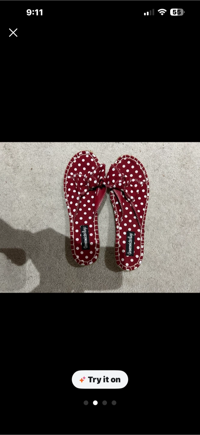 Greenwich Village Red Polka Dot Espadrille Wedges