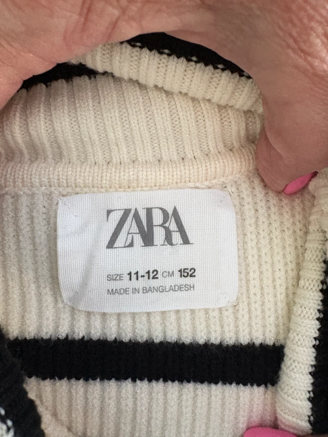 ZARA Striped Turtleneck Sweater & Faux Leather Pants Set - photo 4