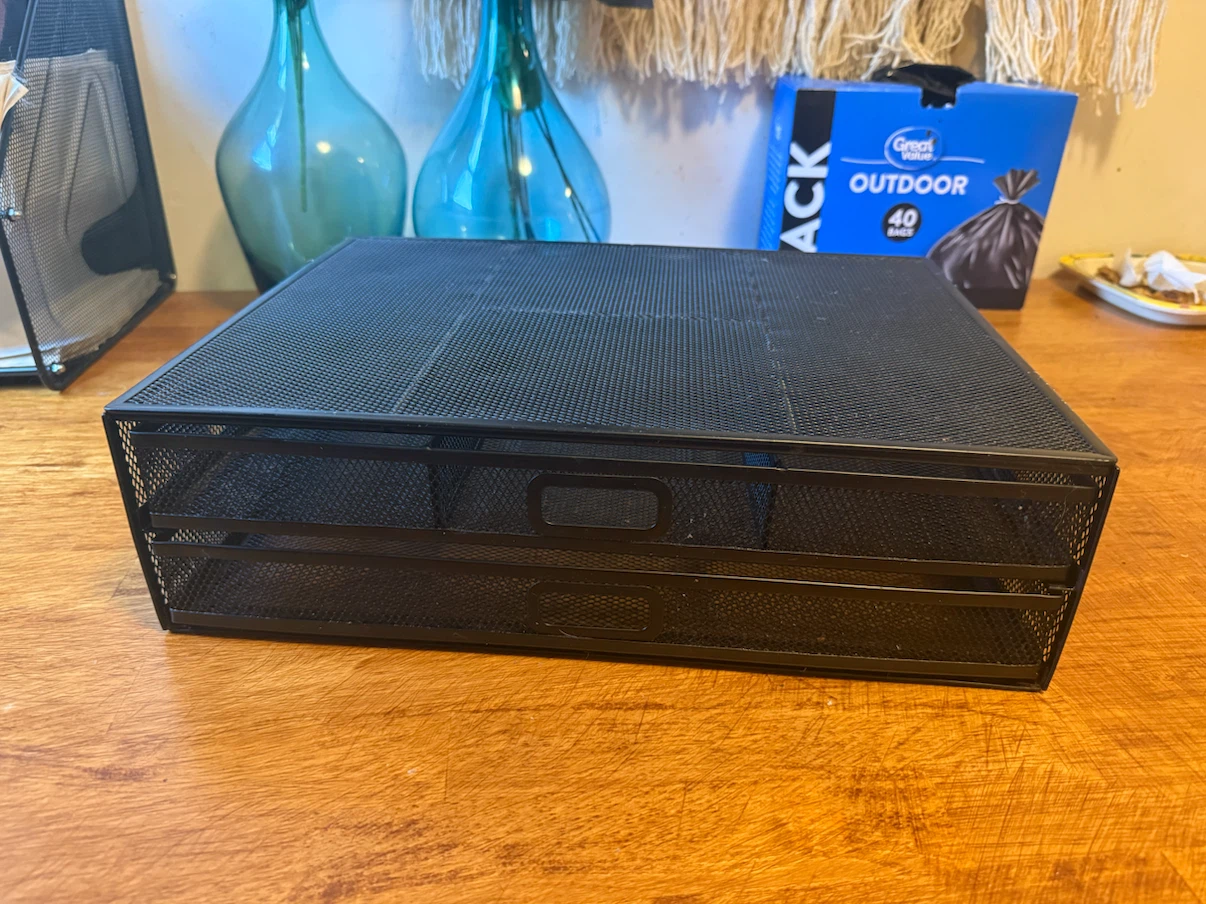 🖤 Modern Black Mesh Desk Organizer Set – Like New! – $80 🖤