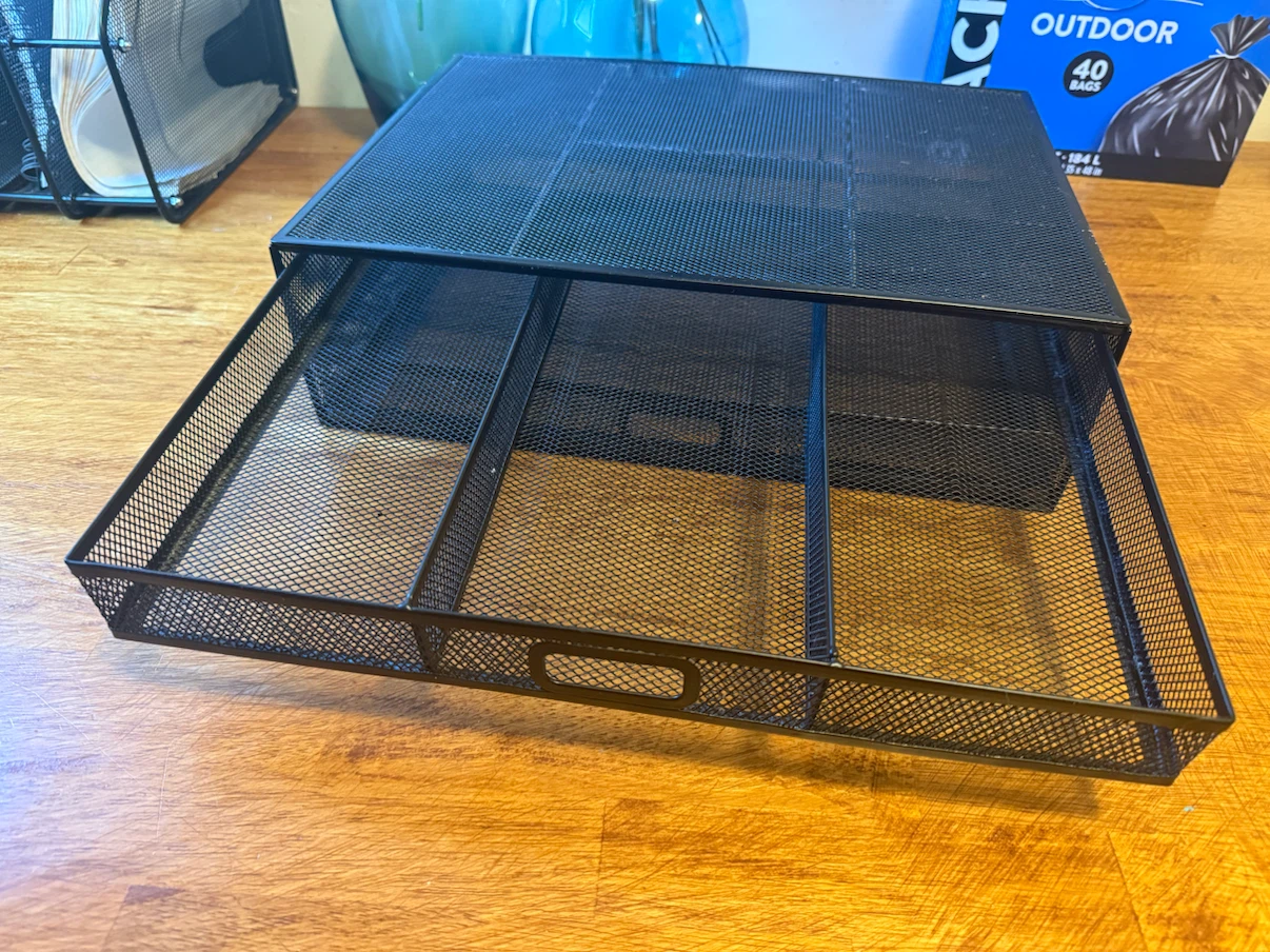 🖤 Modern Black Mesh Desk Organizer Set – Like New! – $80 🖤 - photo 2