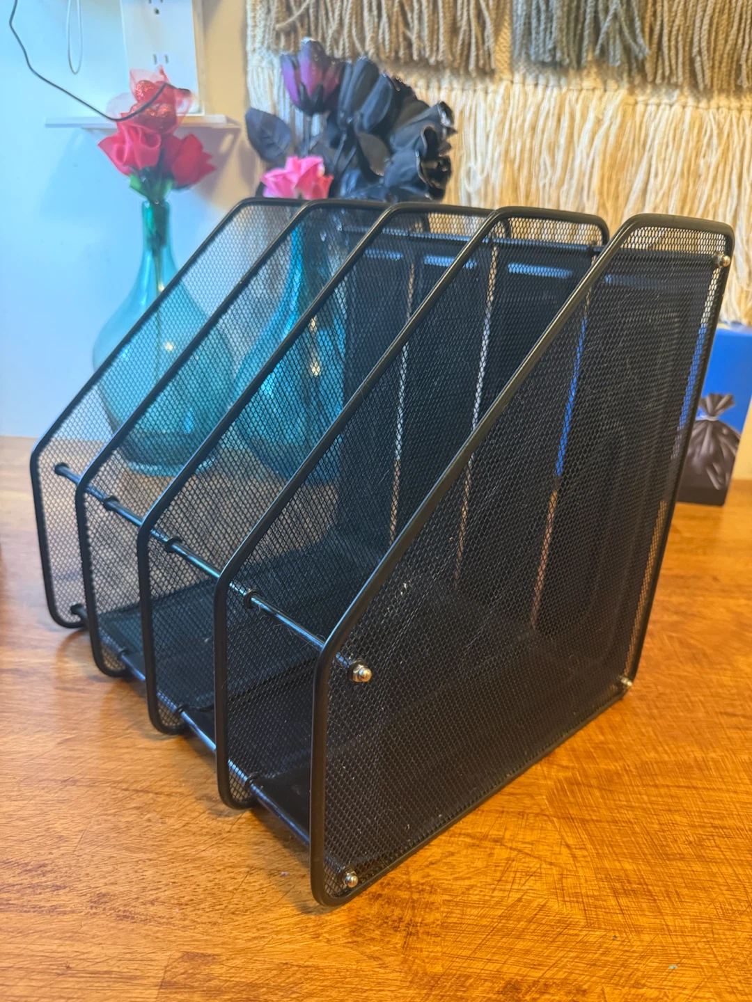 🖤 Modern Black Mesh Desk Organizer Set – Like New! – $80 🖤 - photo 4