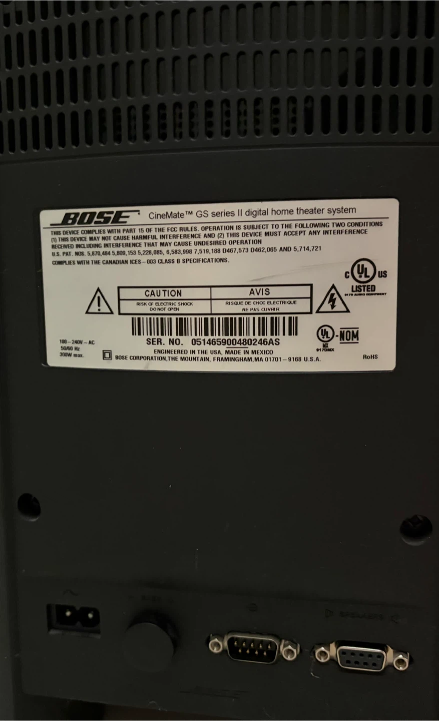 Bose Cinematic GS Series II Digital Home Theater System - photo 3