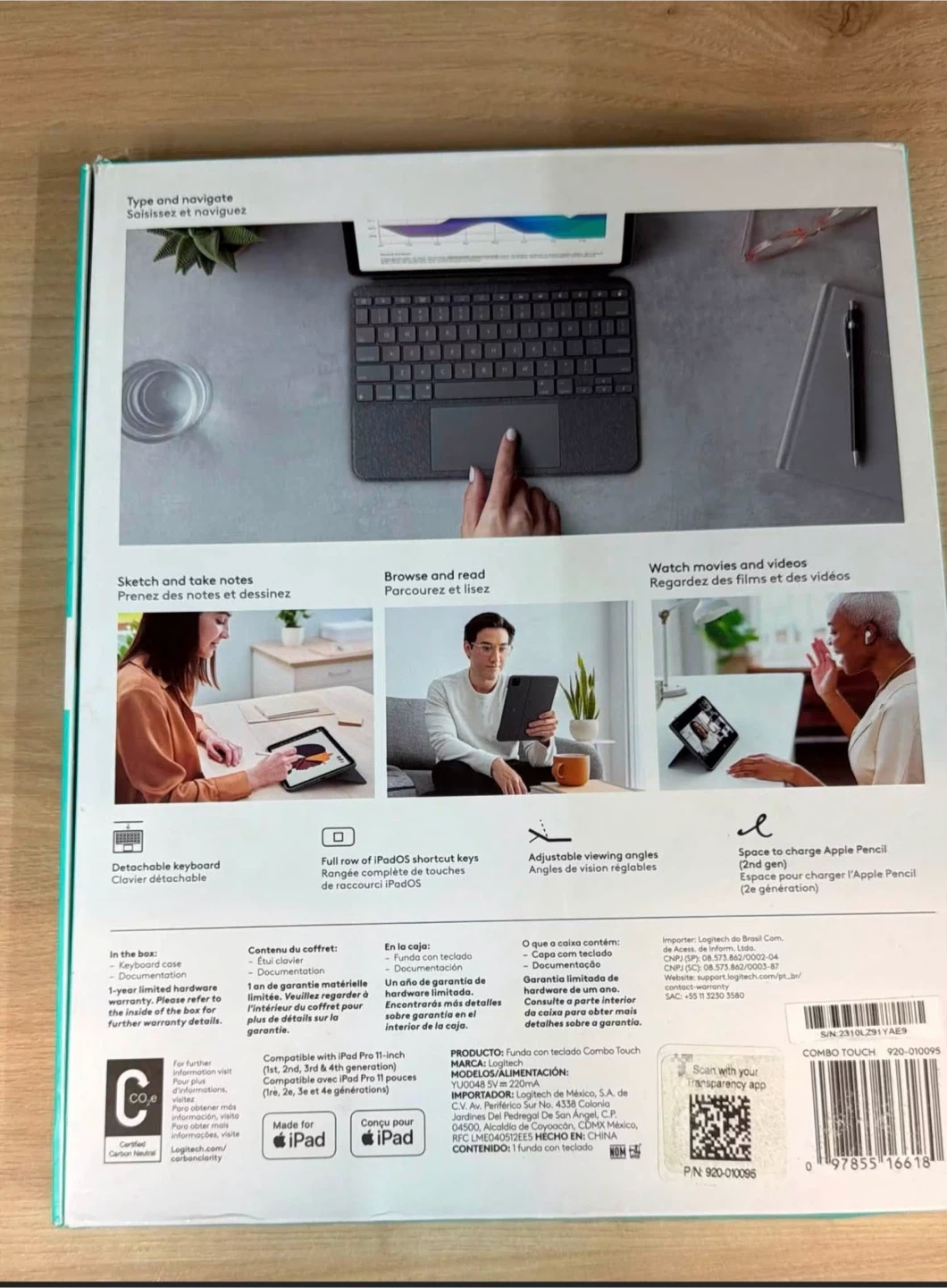 Logitech Combo Touch Keyboard Case for iPad Pro 11-inch - photo 2