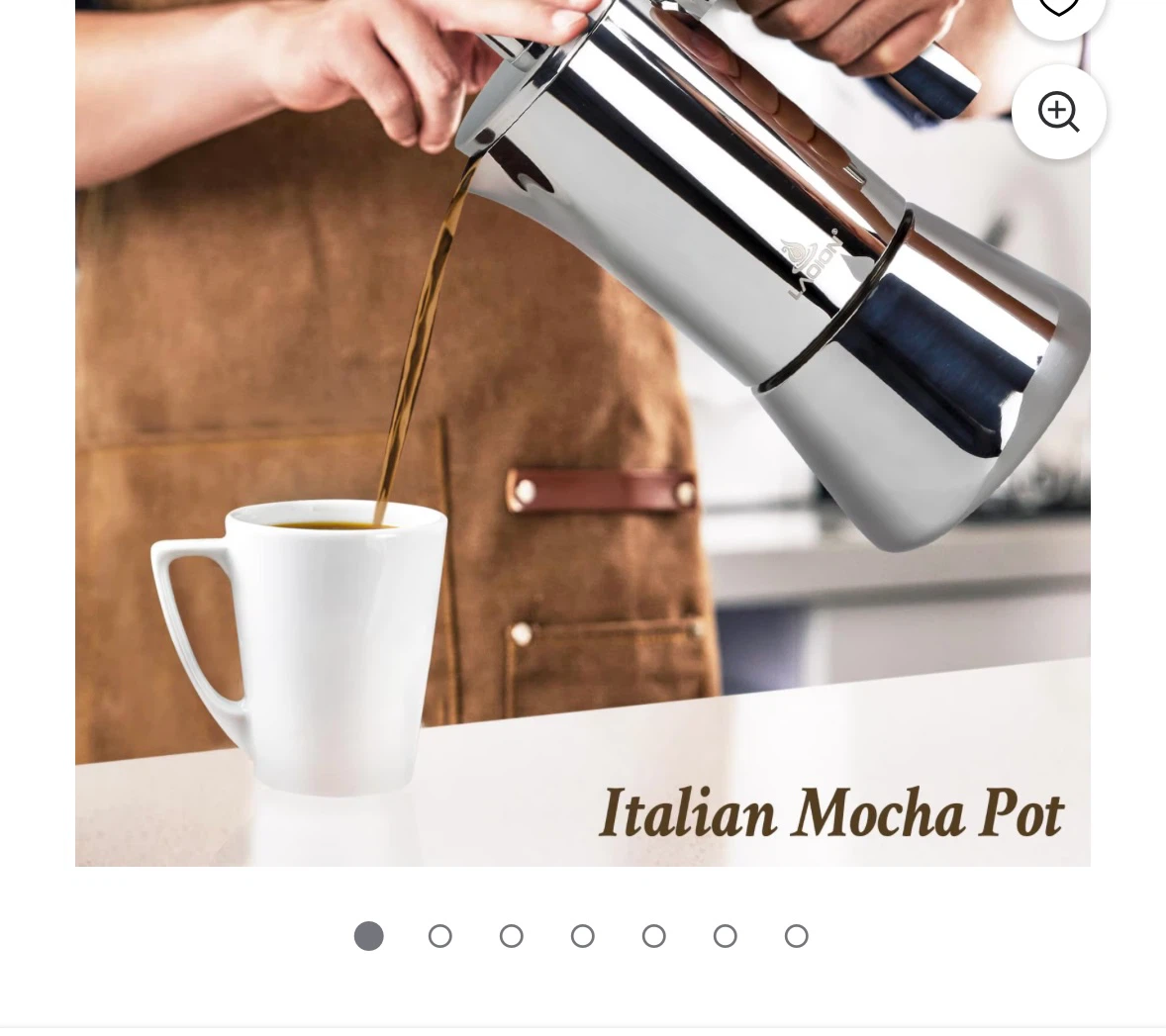 LAOION Stovetop Espresso Maker - 6Cup 10 oz Moka Pot - photo 2